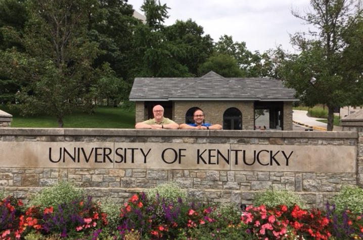 Jim Dinkle and Carlos Mas Rivera recently visited UK campus