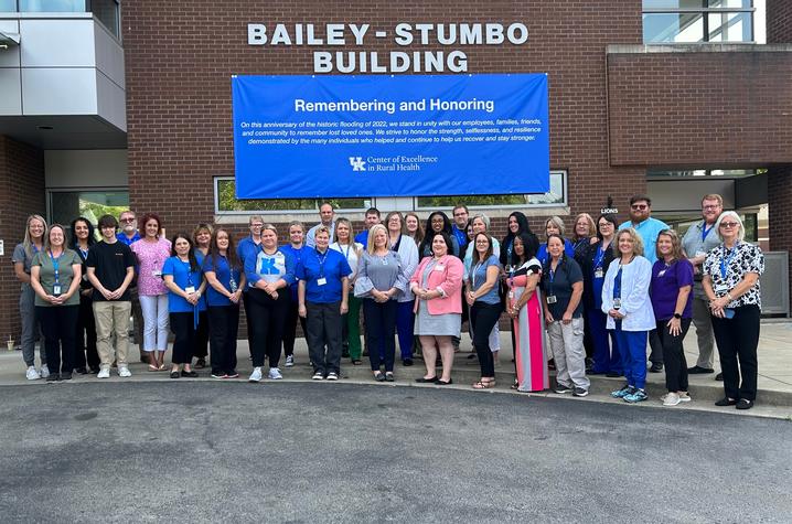 The University of Kentucky's Center of Excellence in Rural Health took time to remember the lives lost one year ago and also to honor the ongoing efforts as their community continues to recover.