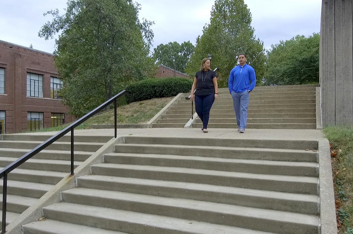 This is a photo from the Campus Walk with UK College of Social Work Dean Justin "Jay" Miller