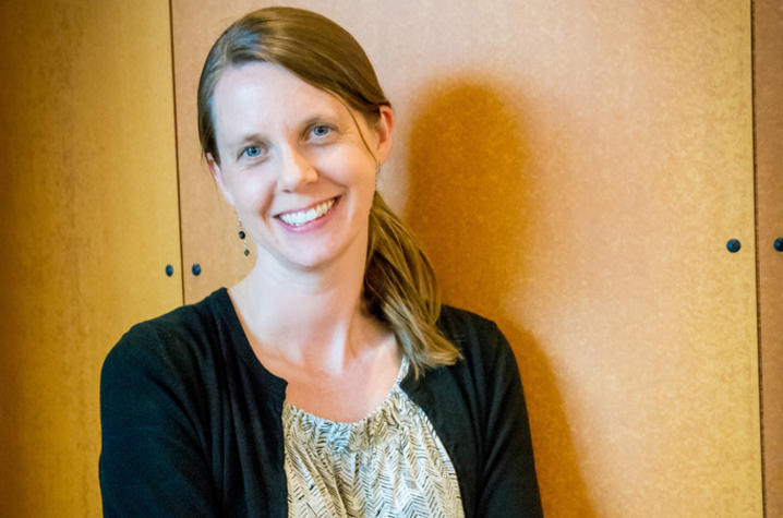 headshot of Emily Fridlund with arms crossed