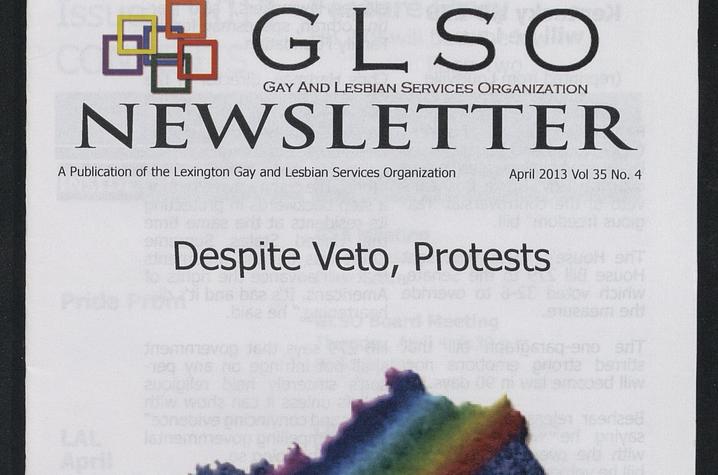 photo of cover of GLSO Newsletter - April 2013