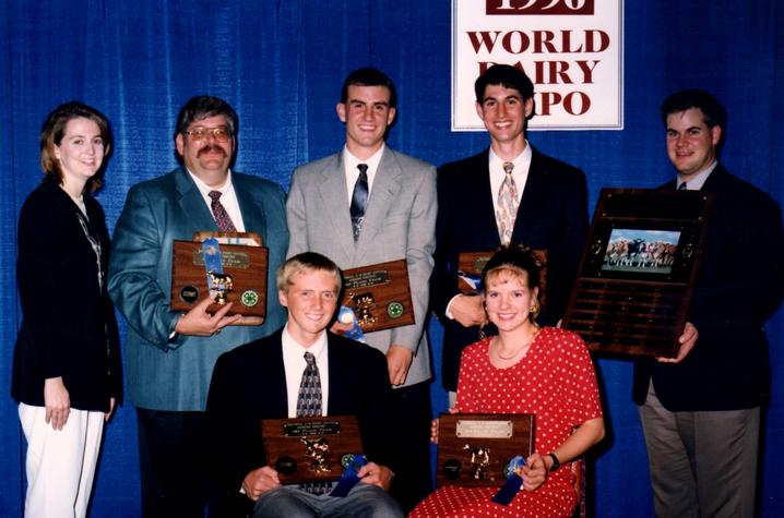 1996 National 4-H Dairy Cattle Judging Contest championship team