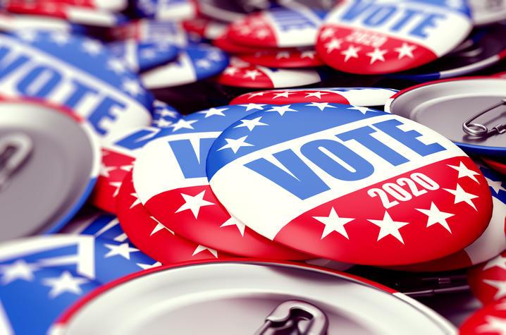 Getty Image of Voting Pins