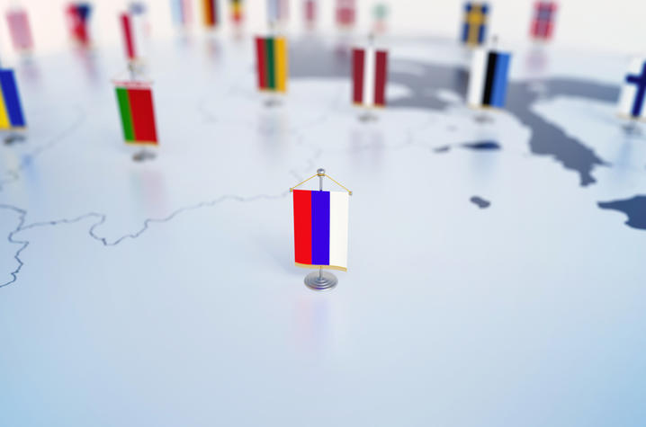 Getty Image of Russian Flag