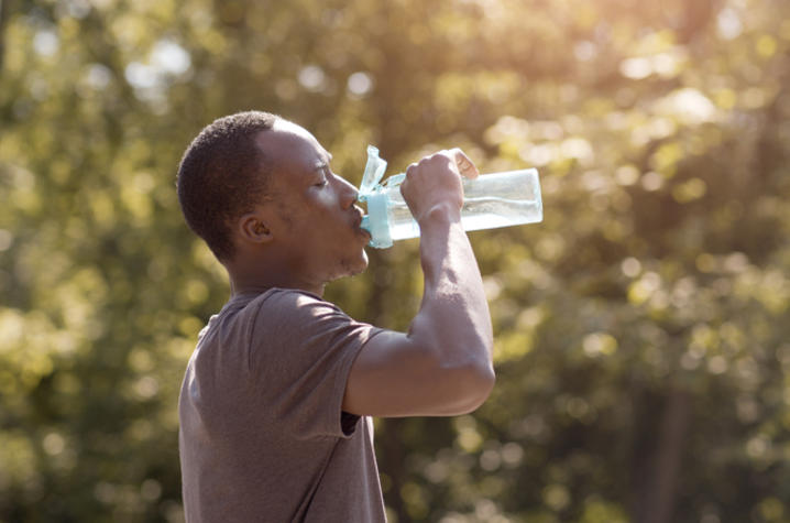 drinking water