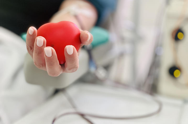 Getty Image of Woman Giving Blood