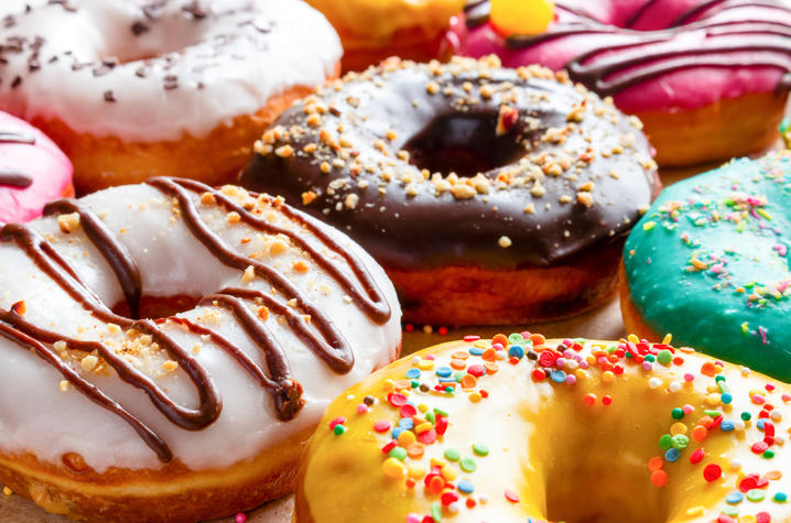 image of various tasty donuts