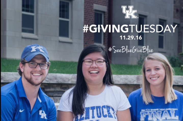 students on steps for Giving Tuesday photo