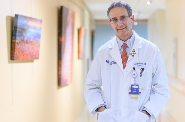 Larry Goldstein, M.D., chair of the University of Kentucky Department of Neurology. Photo by Shaun Ring