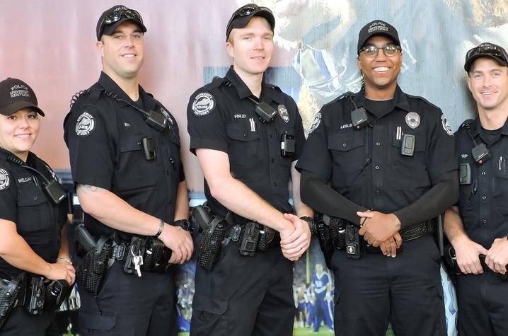 photo of five UK Police officers 