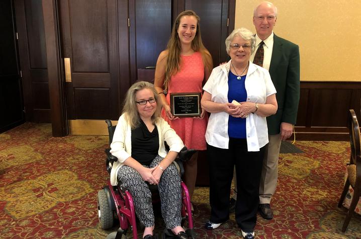 photo of Kathy Sheppard-Jones, Lindsey Woosley, Susan Burberry, Rev. Clyde David Burberry