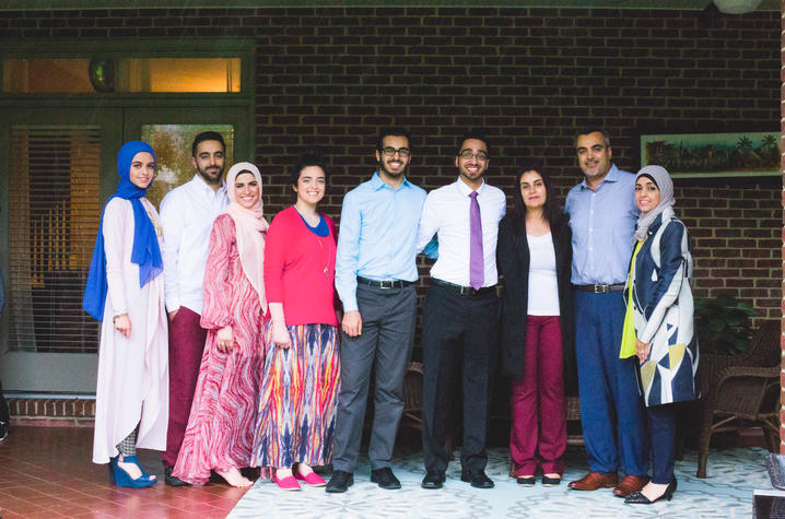 photo of Abdallah family - Hadeel, Kasen, Nima, Hanean, Bader, Taha, Nima, Younes and Maissa