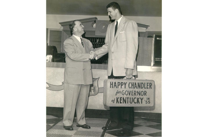 Happy Chandler and Bill Spivey
