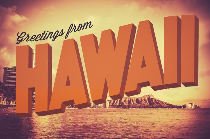 photo of Hawaii postcard