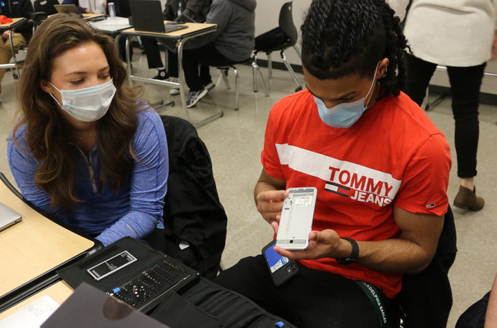 ISC 305 students examine their tech and tools for their partnership with iFixit.