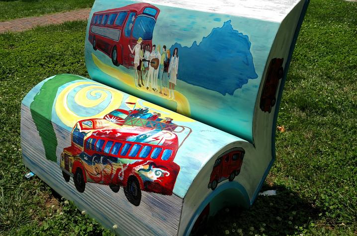 photo of book bench of "Famous People I Have Known" 