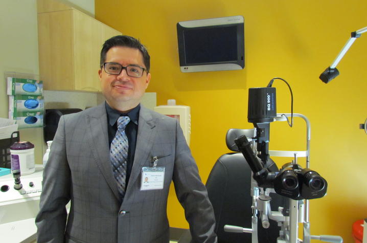 Dr. Ramiro Maldonado, assistant professor of ophthalmology 