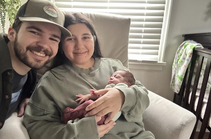 Image of Sexton family at home