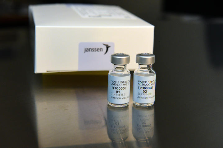 Johnson & Johnson vaccine vials