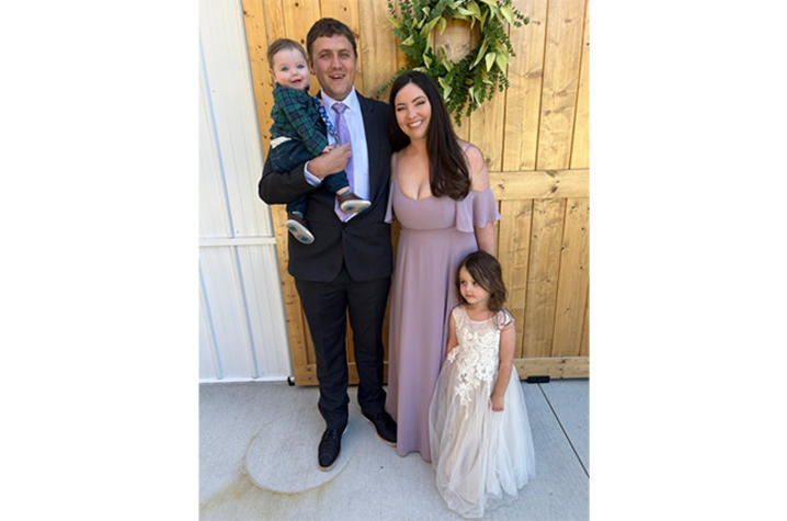 image of the Jones family dressed up.