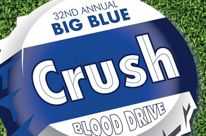 logo that says 32nd Annual Big Blue Crush Blood Drive