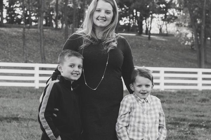 Kristi Grider with her sons Harrison and Kenton