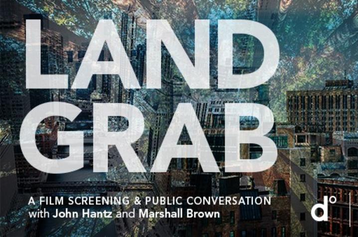 photo of web banner for "Land Grab" screening