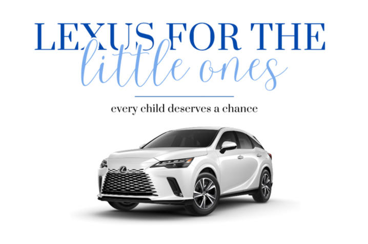 image of white lexus with text