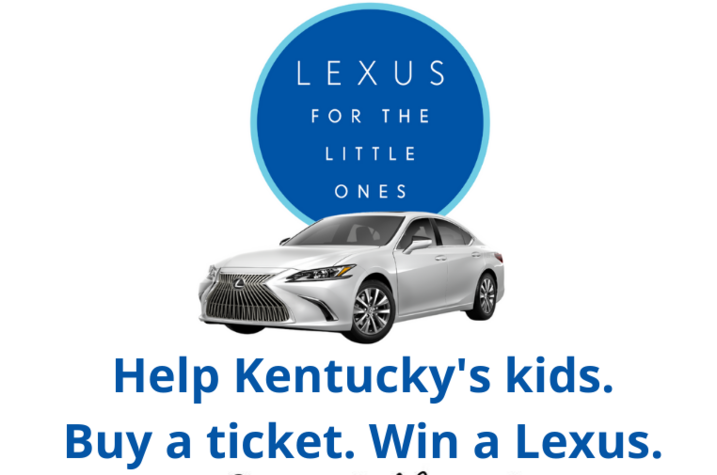 graphic of Lexus auction to benefit Kentucky Children's Hospital