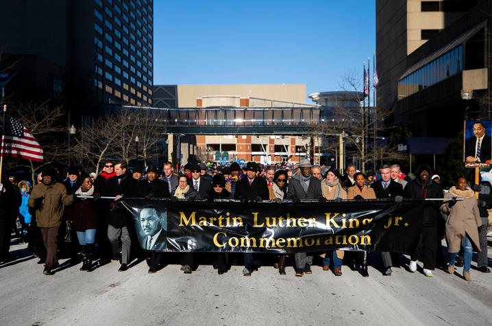 photo of last year's Freedom March in downtown Lexington