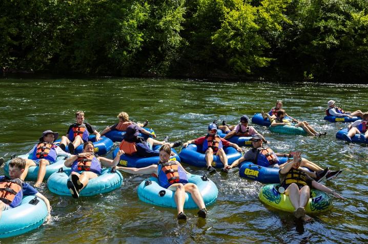 tubing down the Ocoee river