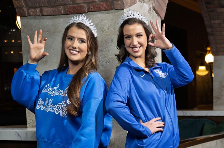 Maddie Duff left and Elizabeth King right are Derby Festival Princesses