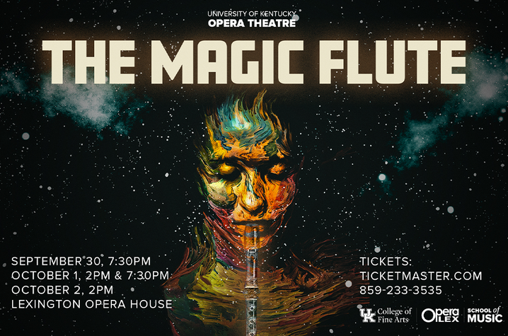 photo of UK Opera Theatre's web banner for "The Magic Flute"