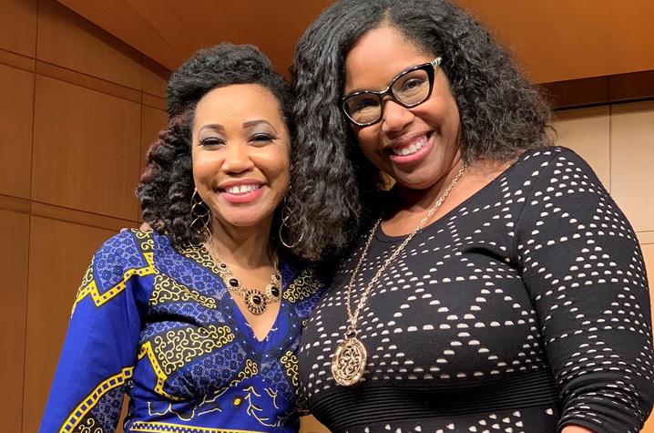 photo of Makeda Hampton with Angelique Clay