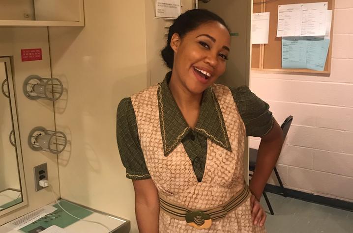 photo of Makeda Hampton in costume for Met's "Porgy and Bess"