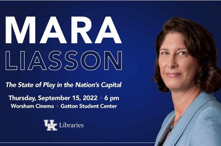 Mara Liasson graphic with event details