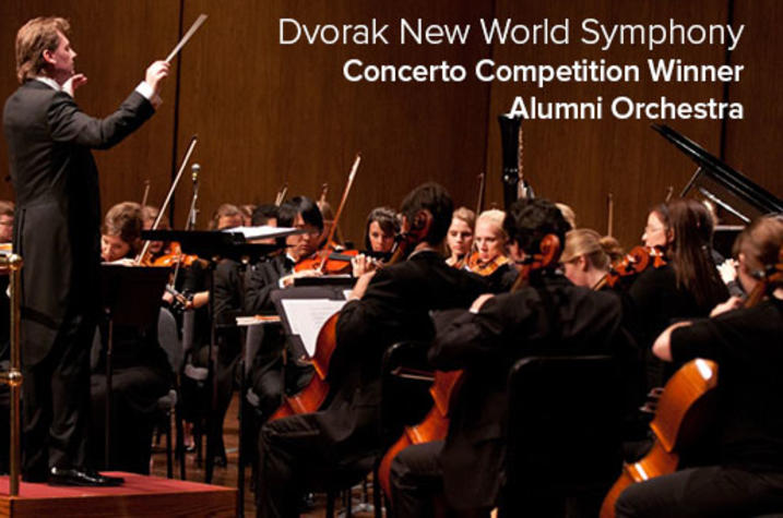 photo of web banner featuring John Nardolillo leading UK Symphony Orchestra with information on March 2019 program