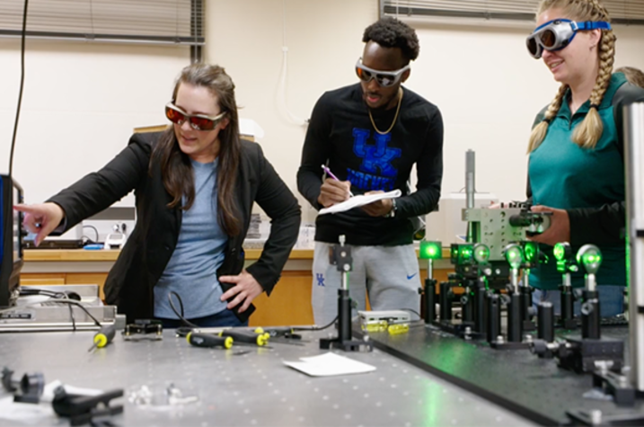 Photo of Martha Grady and Student Researchers