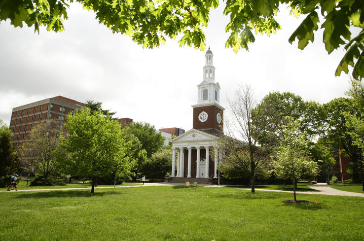 photo of Memorial Hall in spring