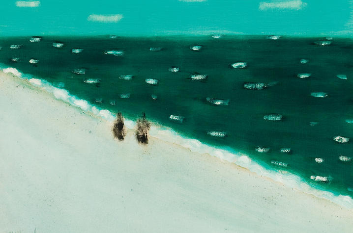 photo of painting "Green Sea" by Milton Avery