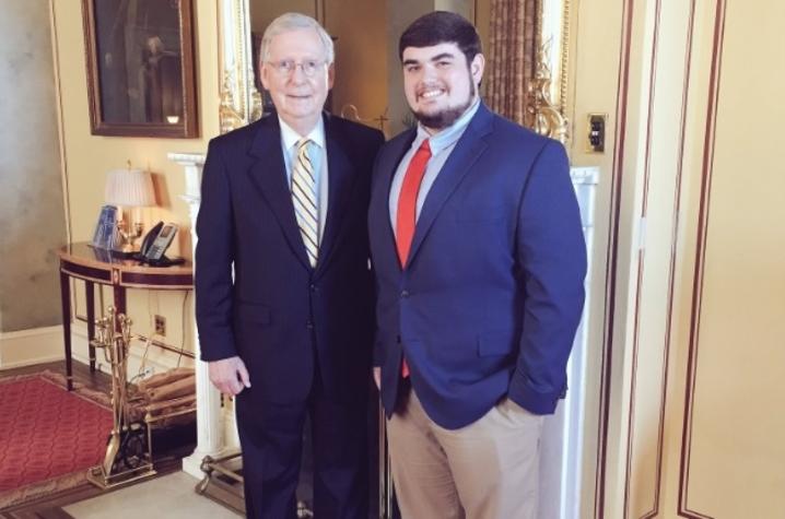 Senator Mitch McConnell and Jared Sexton