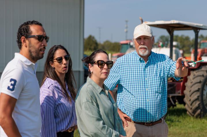 Superintendent giving tour