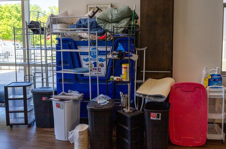 The Give and Go donation drive during campus move-out helps divert gently used items from the landfill. This year hit a new high with 26,411 pounds donated, a 35% increase from 2024.