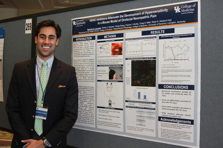 Research Track participant and third-year UKCD student Nash Laungani