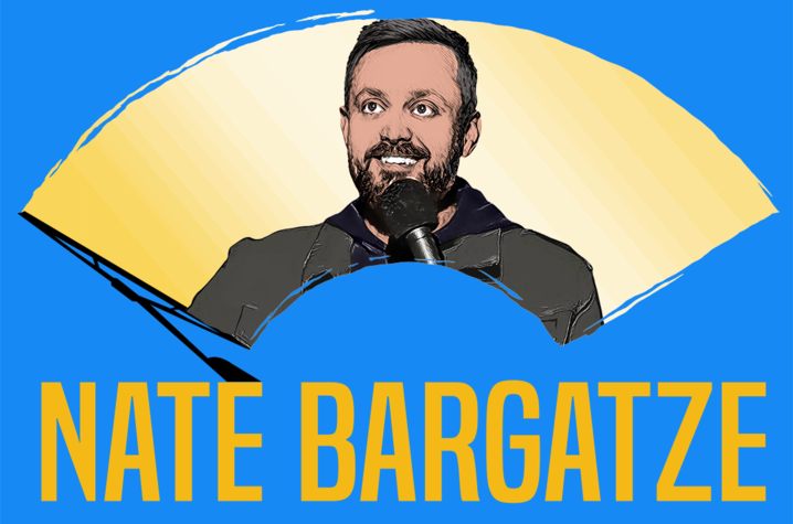 photo of Nate Bargatze "The Raincheck Tour" artwork