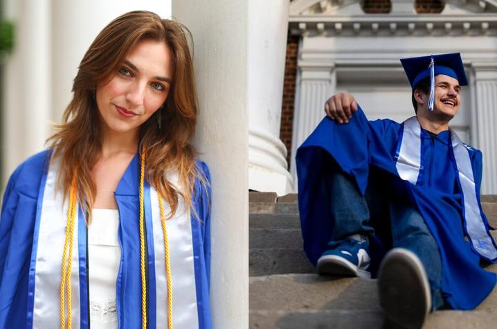 Abbey Cutrer (left) and Matthew Mueller.