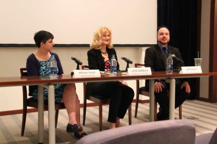 photo of Open Educational Resources panel - Allison Soult, Leila Salisbury & Jeff Gallant