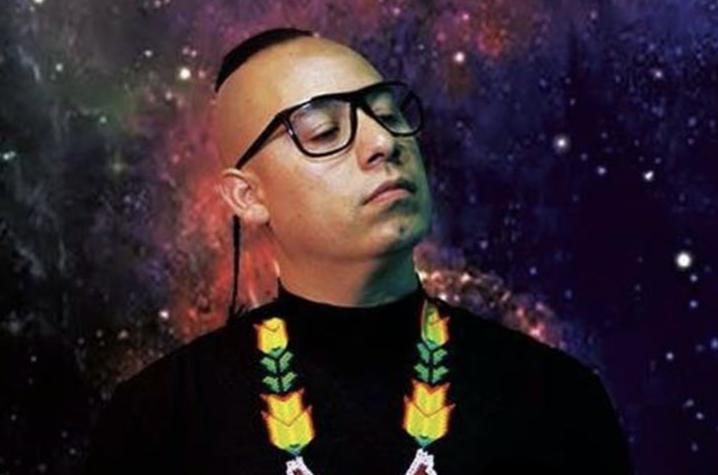 photo of Latinx hip-hop artist Olmeca