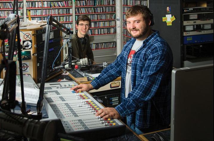 WRFL Photo of DJs in WRFL studio
