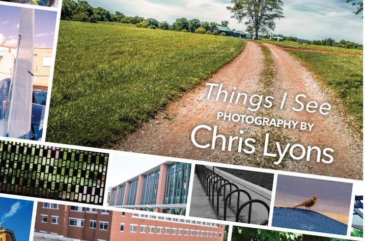 postcard image featuring the photographs of Chris Lyons